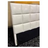 Classy White Tufted King Headboard