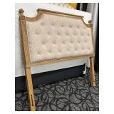 Safavieh Full-Size Headboard - Tufted Beige Upholstery
