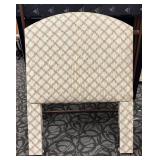 Beige Diamond Pattern Upholstered Twin Headboard