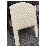 Beige Diamond Pattern Upholstered Twin Headboard