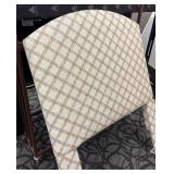 Beige Diamond Pattern Upholstered Twin Headboard