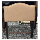 Belnick Twin Headboard - Beige Upholstered with Nailhead Trim