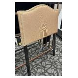 Belnick Twin Headboard - Beige Upholstered with Nailhead Trim