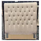 Coaster Fine Furniture Twin Headboard - Beige Upholstered Tufted