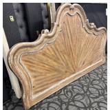 Hooker Furniture King Headboard - Sunburst Carved Wood