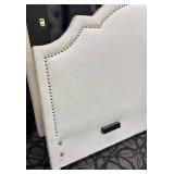 King Upholstered Headboard with Rivet Detailing