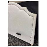 King Upholstered Headboard with Rivet Detailing
