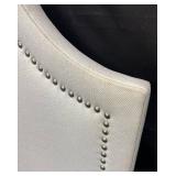 King Upholstered Headboard with Rivet Detailing
