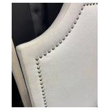 King Upholstered Headboard with Rivet Detailing