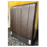 Beautiful Brown Twin Headboard with Vertical Panel Design