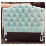 Pottery Barn Full Headboard - Powder Velvet Upholstery