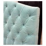 Pottery Barn Full Headboard - Powder Velvet Upholstery