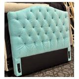 Pottery Barn Full Headboard - Powder Velvet Upholstery