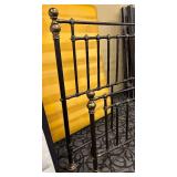 Distinctive Metal King Headboard and Footboard