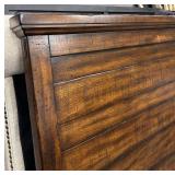 Pottery Barn Mason Collection Rustic Mahogany Queen Headboard