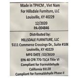 Hillsdale Queen-Size Headboard - Tufted Gray Upholstery with Nailhead Trim