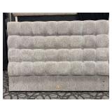 Parker House Queen Headboard - Gray Upholstered Tufted
