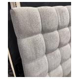 Parker House Queen Headboard - Gray Upholstered Tufted