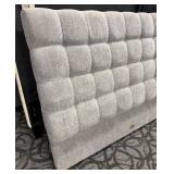 Parker House Queen Headboard - Gray Upholstered Tufted