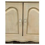 Cream Wood Console Cabinet - 2 Drawers & 2 Doors - 40.5 W x 11 D x 37 H