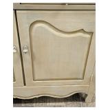 Cream Wood Console Cabinet - 2 Drawers & 2 Doors - 40.5 W x 11 D x 37 H