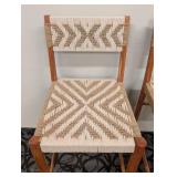 Global Influences Bar Height Stools Pair - 19 in W x 21 in D - 28 in Seat - 43 in Back