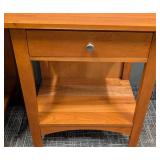 Nichols & Stone Wood Side Tables Pair - 26W x 17D x 27H