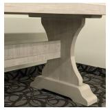Cream Farmhouse Dining Table - 96 x 42 x 30 in