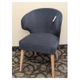 Merecana Blue Chair - 20 in W & 24 in D - Seat Height 20 in - Back Height 32 in