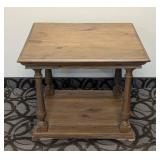 Wood Side Table - 28 in W x 24 in D x 24 in H