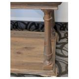 Wood Side Table - 28 in W x 24 in D x 24 in H