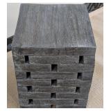 Painted Wood Accent Table - 14 in x 14 in x 18 in #2