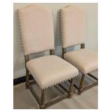 Coaster Fine Furniture 106082 Pair Upholstered Side Chairs - Nailhead Trim, 20W x 21D x 18H Seat, 42H Back