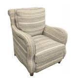 Sam Moore for Hooker Armchair - Striped Upholstery, 30 in W x 32 in D x 36 in H