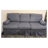 Sofa Navy Slipcover Down-Filled - 84 in W x 36 in D x 36 in H - Seat 20 in