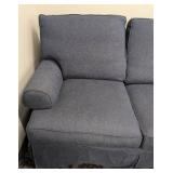 Sofa Navy Slipcover Down-Filled - 84 in W x 36 in D x 36 in H - Seat 20 in