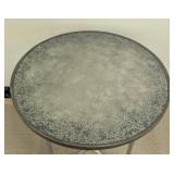 Room & Board Round Glass Top Accent Table RBRAMT27W - 27 in Dia, 26 in H