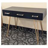Black & Gold Console Table - 3-Drawer, 42 x 18 x 31 in