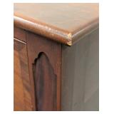 Vintage Spindle-Leg Dresser 4-Drawer Chest - Glass Knob Pulls, 42.5W x 22D x 47H