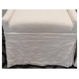 Universal Furniture 645735 Pair of Cream Upholstered Side Chairs - 23W x 22D x 19S x 37B