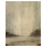 Framed Print Painting 53 x 53 in - Metal Frame & Abstract Landscape