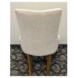 Wellhouse Cream Upholstered Side Chair - 23W x 24D, Seat 19 in, Back 38 in