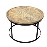 Round Wood Coffee Table - 26 in Diameter & 16 in Height