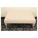 Ottoman - Cream Upholstered - 39 in L x 27 in W x 17 in H