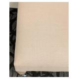 Ottoman - Cream Upholstered - 39 in L x 27 in W x 17 in H