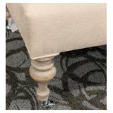 Ottoman - Cream Upholstered - 39 in L x 27 in W x 17 in H