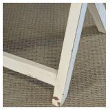 Painted Wood Side Table - X-Frame Legs - 25.5 in L x 17 in W x 24 in H