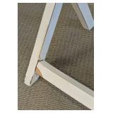 Painted Wood Side Table - X-Frame Legs - 25.5 in L x 17 in W x 24 in H