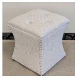 Amelia Tufted Storage Ottoman - Card Gray - 17x17x19