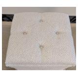 Amelia Tufted Storage Ottoman - Card Gray - 17x17x19